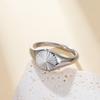 Minimalist Ring for Women and Men Stainless Steel Signet Chunky Dome Ring Gold Plated Wave Rings Dainty Rays Texture Ring