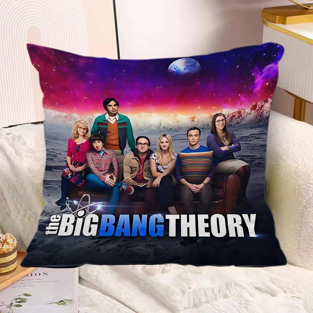 TV Series Pillow Covers Cartoon Sofa Decorative Home Doublesided Printing Short Plush Cushion The Bigs BBang Theorys Cover