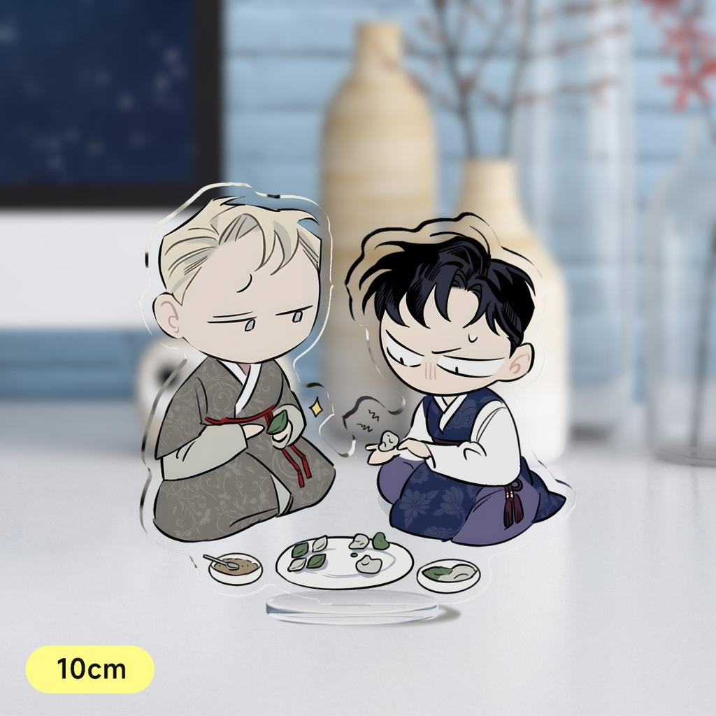 Hot Korean Cartoon BL Manga Anime Roses and Champagne Acrylic Stand Figure Standing Desktop Display Fans Collection Jewelry Gift