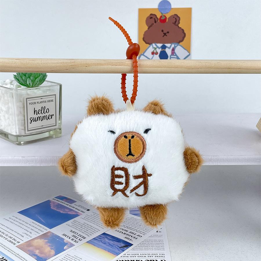 Plush Charming Capybara Bag Decoration With Adorable Panda And Characters Beaver