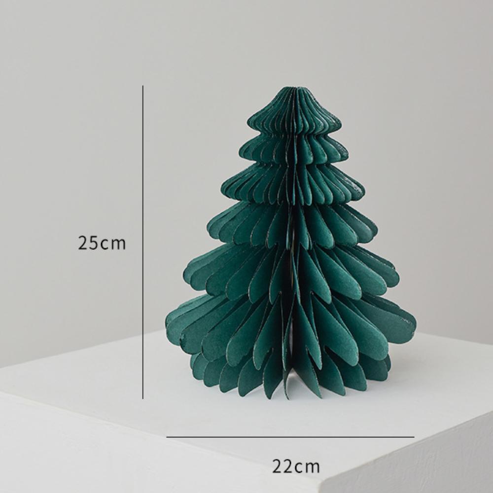 Weihnachtsbaumschmuck aus Papier 3D Desktop Weihnachtsstatue Neue Wabenkugel Partygeschenke