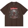 T-shirt Heavy Metal 100% Cotone 230 Gsm Stampa Band Rock Musica Popolare Unisex T-shirt Pesante in Cotone