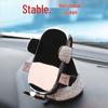 Rhinestone Car Phone Holder: Horizontal Suction Cup for Center Console, Multi-Functional Navigation Support