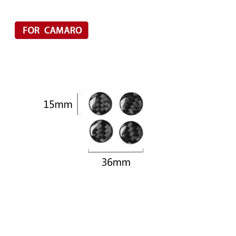Fits For Chevrolet Camaro 2017-2019 Car Accessoriesrear Air Outlet Panel Carbon Fiber Car Sticker 3D Cool Interior Decoration