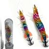 Luminous Squid Jig Lure 11.2g Weight Shrimp Lure Bait Horizontal Sinking Lure Squid Fishing