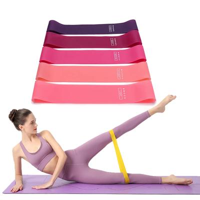 Tragbare Fitness-Trainingsgeräte Gummi-Widerstandsbänder Yoga Gym Elastic Gum Strength Pilates Frauen Gewicht Sport