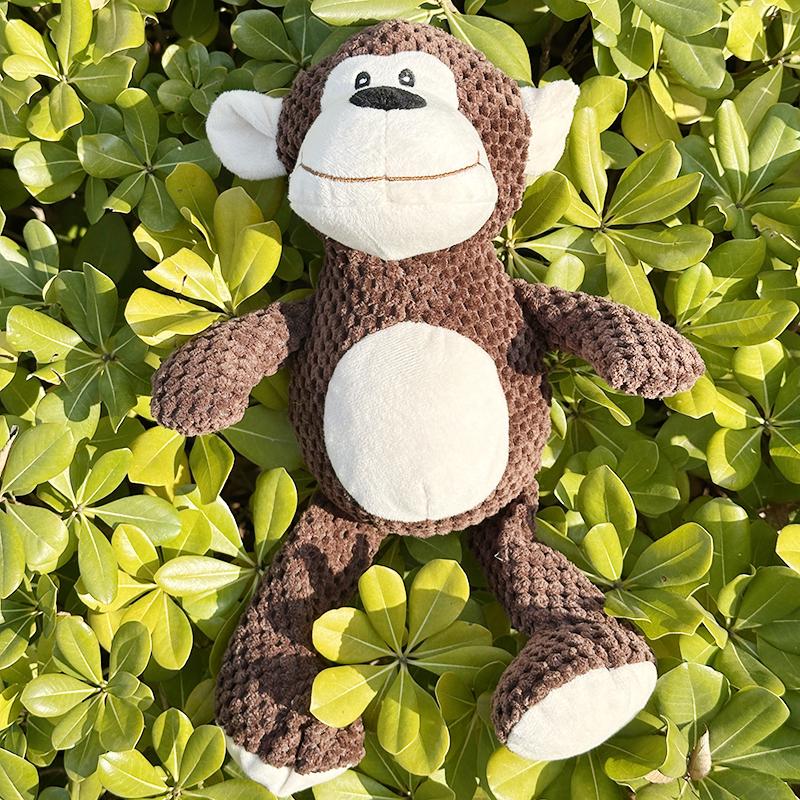 Pet dogs squeeze and squeak, rhinoceros, elephant, monkey, plush toys accompany all kinds of dogs, big, medium, small