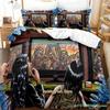 Comics Extinction Parade Bedding Set Cartoon Anime Three-Piece Set Adult Kid Bedroom Duvetcover Sets Lenol De Cama Casal