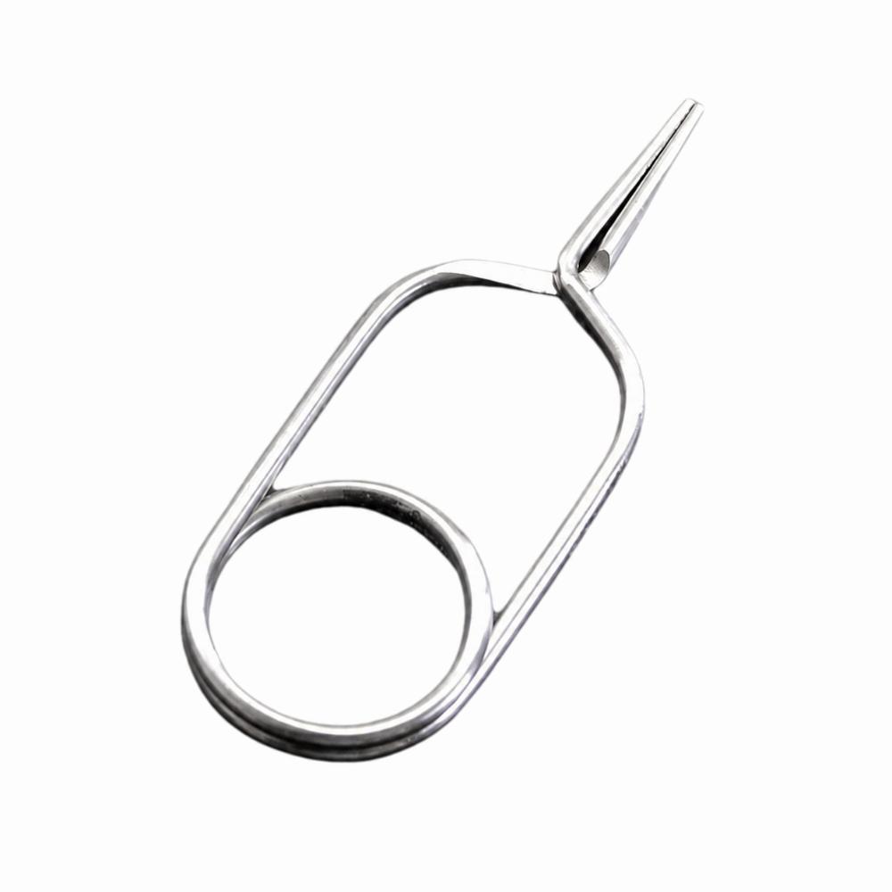 2PCS Threaded Clamps Fly Tying Pliers 3 Sizes Hackle Pliers Durable Fly Fishing Pliers  Fly Fishing