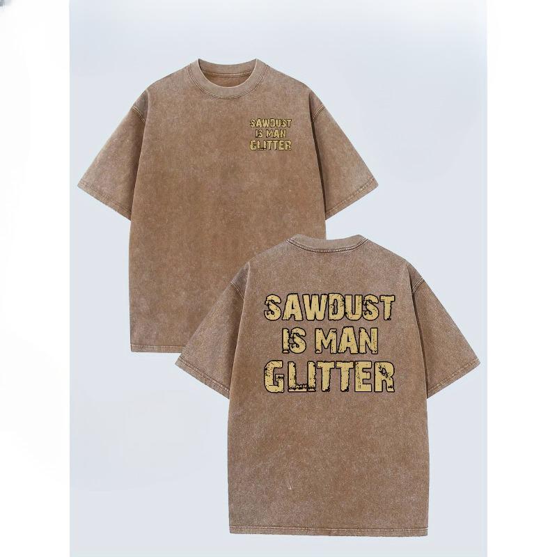 European sizes Men'S Fashion T-Shirt Featuring a Trendy Street Retro Design with Printed Patterns on Both The Front And Back
