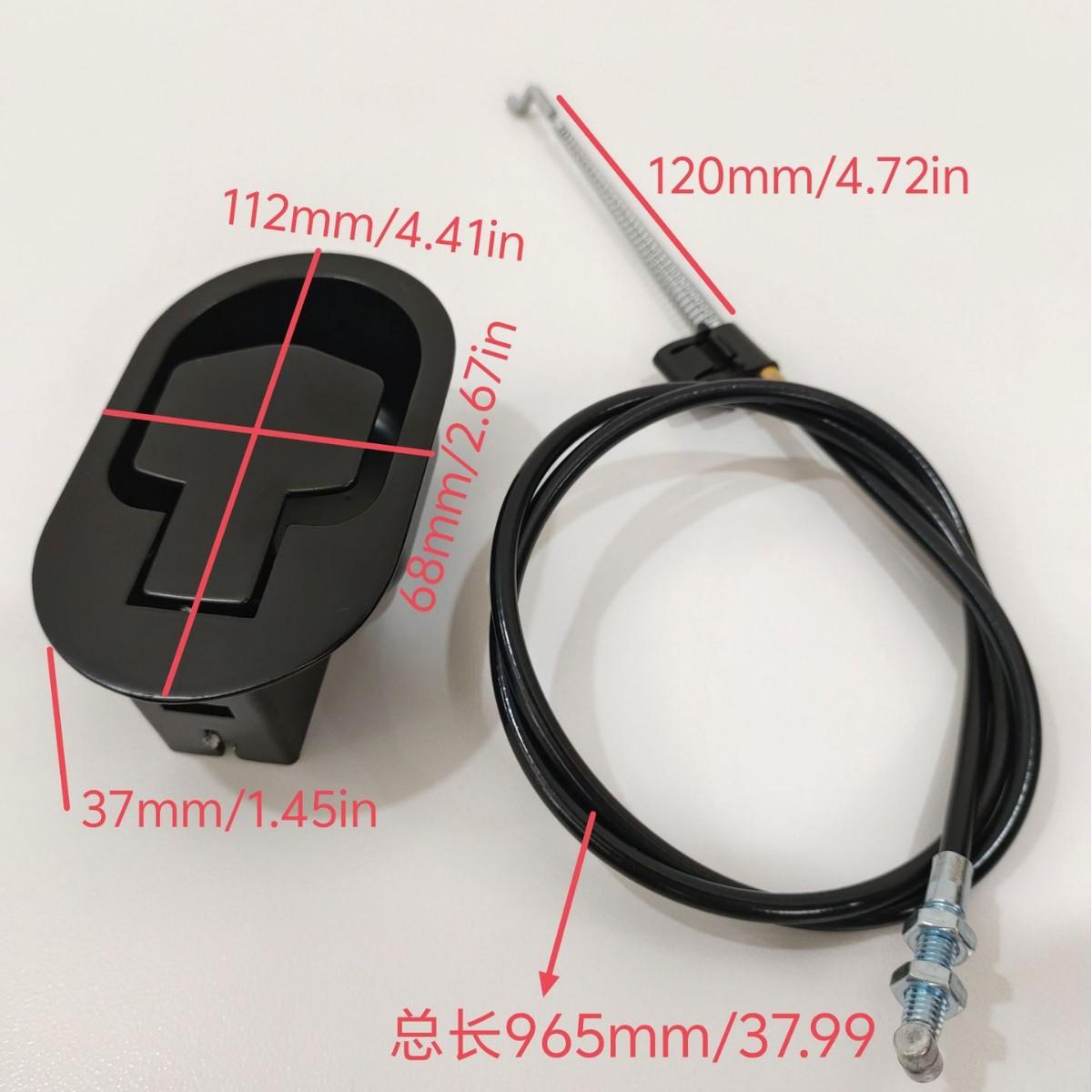 

Black Plastic Recliner Release Handle 90/120cm Universal Buckle Pull Handle for Sofa Office Chair Replacement Sofa Accessories