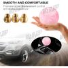 Marble Style Round Ball Shift Knob - Universal Fit For 5 & 6 Speed Manual/Automatic Vehicles, With 3 Adapters HTRACING (Light Pink)