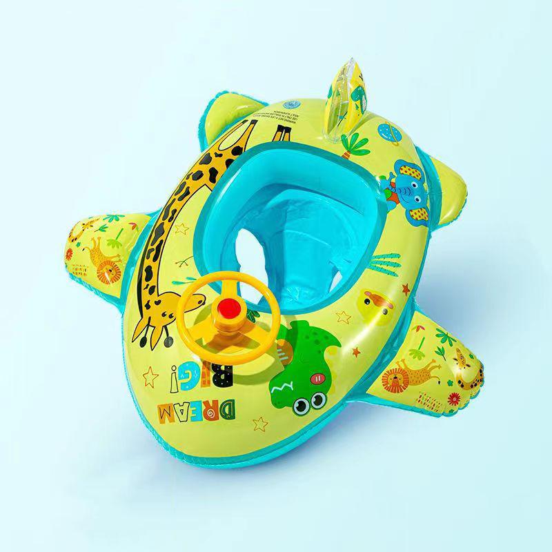 

Babies Toddlers And Swimming Circle New Cartoon Airplane Inflatable Toys Water жовтий