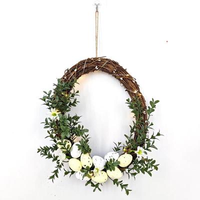 Easter Wreath Simulated Egg Wreath Decoration Happy Easter Party Wreath Decoration New Creative Festival Garland Decor