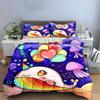 Colorful Narwhal Fantasy Theme Bedding Set Exquisite Three-Piece Bedding Set Gift For Kids And Adults