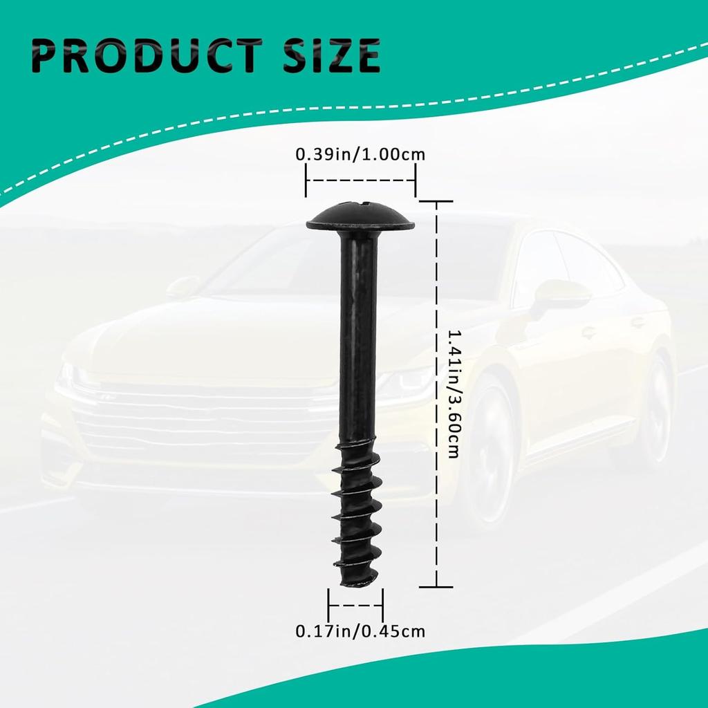 4PCS BAS01004 Air Filter Box Screw, Air Box Cleaner Screw Compatible with VW 13384034 GM WHT002087 Jaguar/Range Rover C2S11217