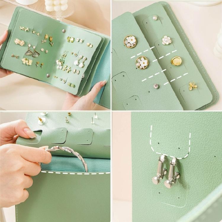 Ear Rings Collection Notebook PU Earring Storage Cases for Travelers Travel