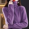 Autumn/Winter 100% Wool Slim-Fit High Neck Knit Sweater