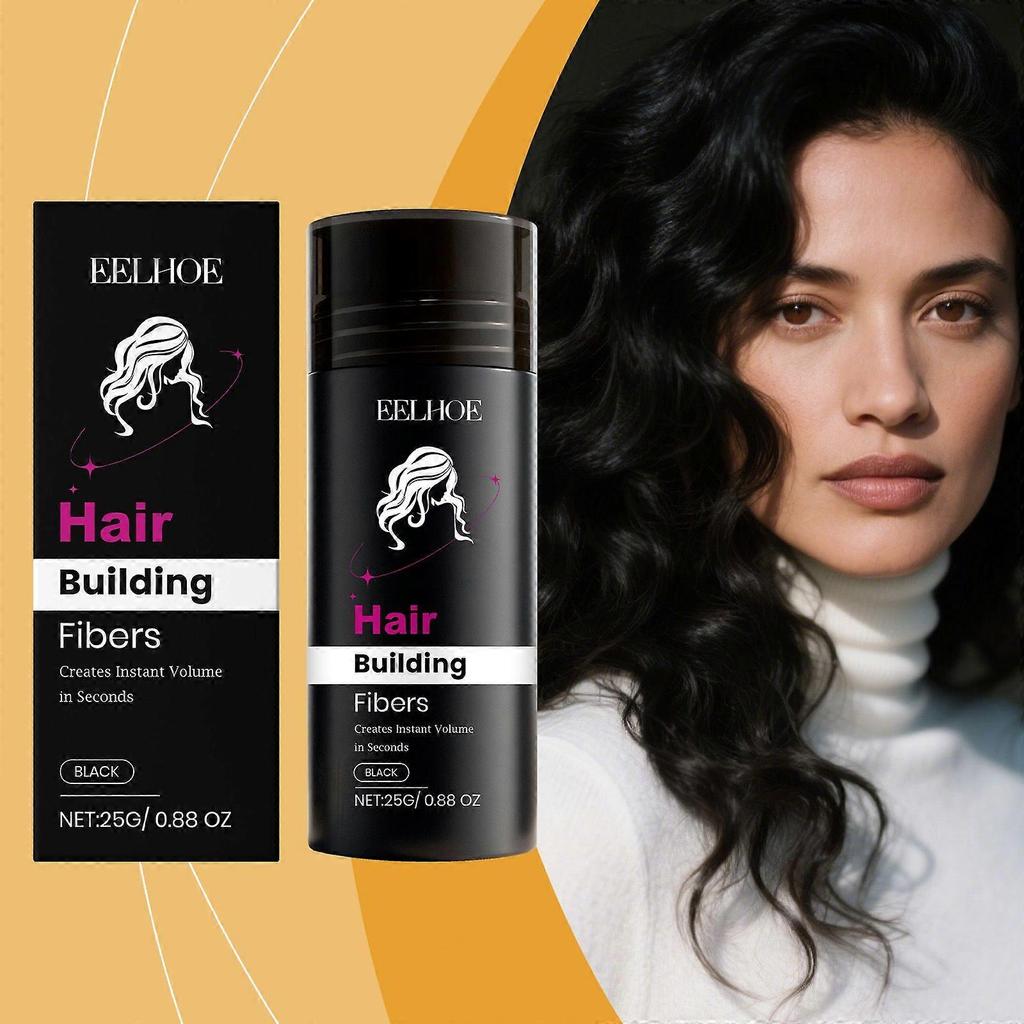 Eelhoe Keratin Black Hair Powder Gentle Volume Daily Hairstyle Visual Appearance Styling Hair Powder