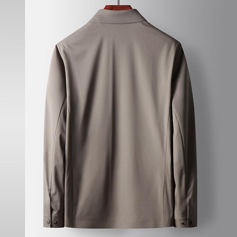 Spring and Autumn Lapel Young and Middle-aged Business Administrative Jacket Civil Servant Zipper Version Casual Jacket