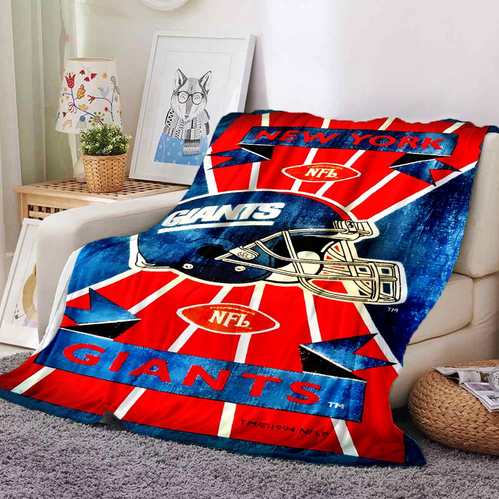 1pc Blanket - New York Giants logo Print Design,Lightweight Blanket for Sofa,Bed- Soft &Warm,Gift for All Seasons