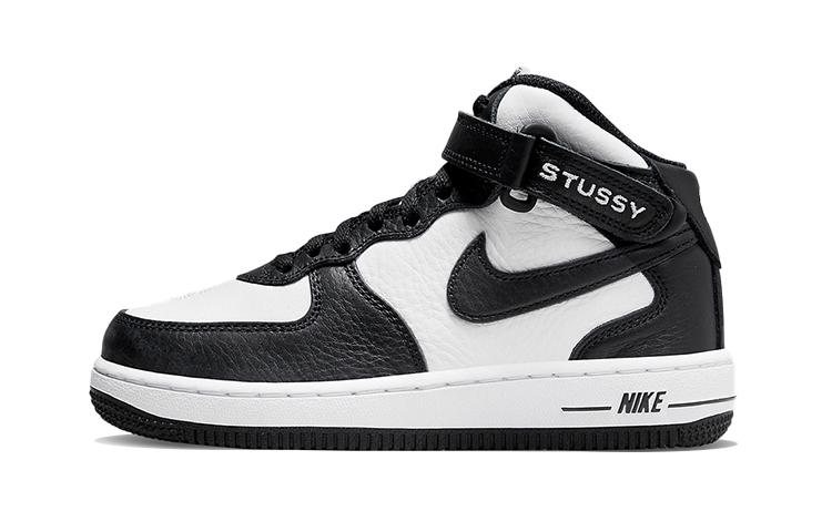 Nike Air Force 1 Mid Stussy Light Bone Black PS DN4158-002 31