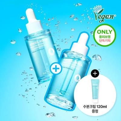 Angel Aqua Moisture-filled Soothing Ampoule Double (50mlX2+moisturizing Cream 120ml) (vegan)