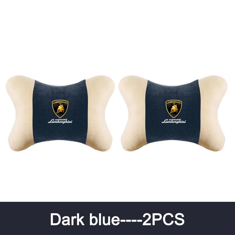 New 2pcs Soft Headrest Cushion for Seat Relaxation & Fatigue Relief For Lamborghini Urus Huracan Aventador Premium Keyring AA11