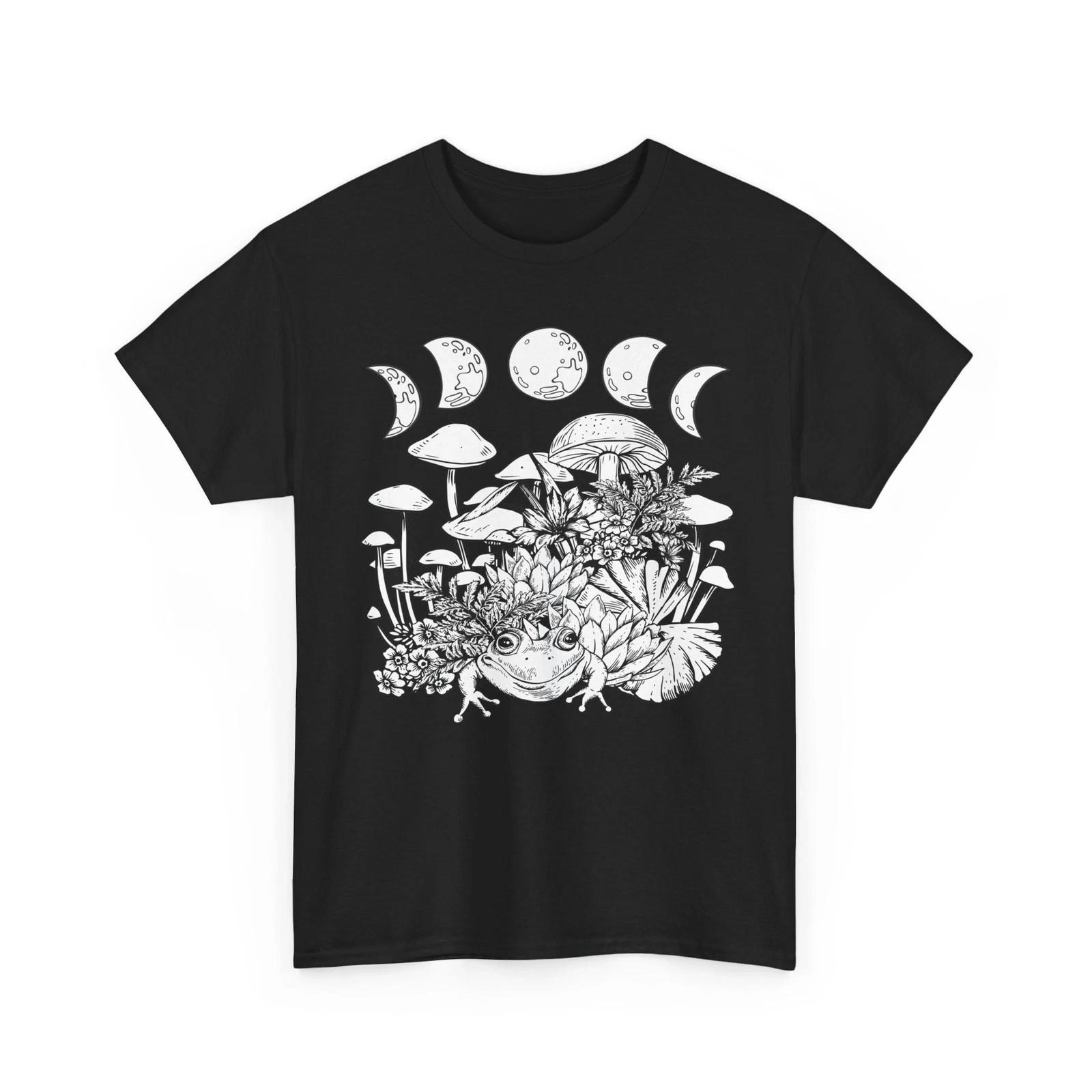Mushroom with Moon Phases T-Shirt S