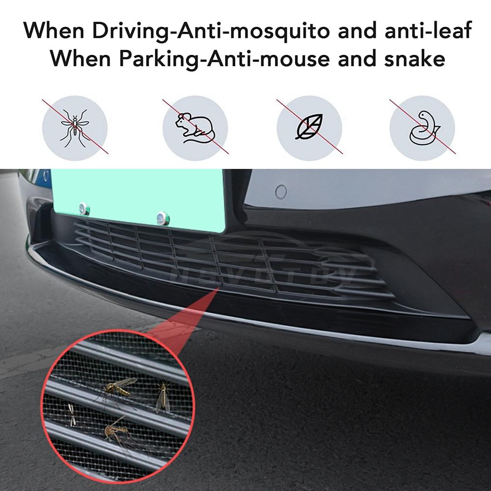 For Tesla Model 3 Highland 2026 Lower Bumper Anti Insect Net Anti Dust Proof Inner Vent Grille Cover Insect-proof Front Cover