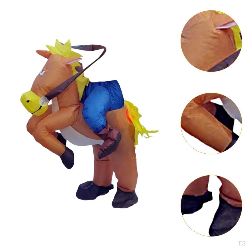 Nadmuchiwany Kostium Ubranie Jazda na Koniu do Cosplayu Halloween