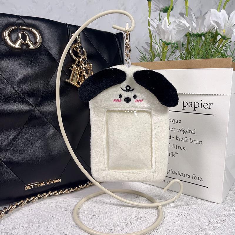 

Студенческий плюшевый рюкзак-брелок: Милый 3-дюймовый держатель для карточек для девочек