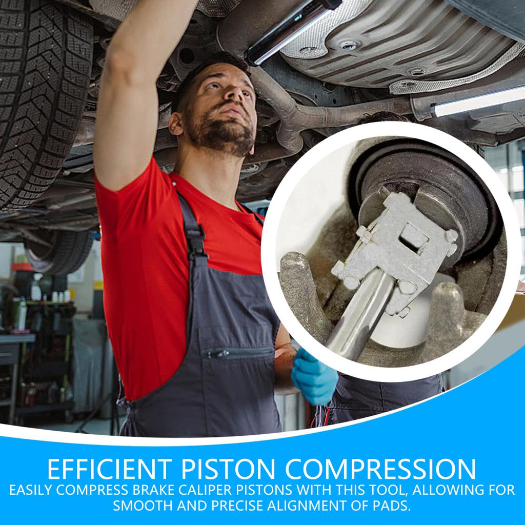 Automotive Rear Brake Caliper Compression Tool For Removal and Installation Rear Disc Brake Piston Tool Fit 3/8in Driver