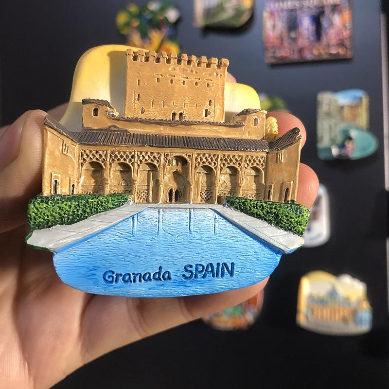 3D City Travel Souvenir Magnets: European and Global Regions