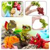 Jurassic Finger Dinosaur Triceratops Tyrannosaurus Model Toys for Kids Creative Finger Biting Dinosaurs Interactive Toy Boy Gift