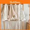 Cotton Floral Border Apron For Home Cooking And Caf Use