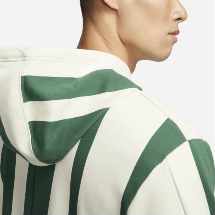 Nike Dri-Fit Striped Pullover Hoodie Gorge Green FD5395-341