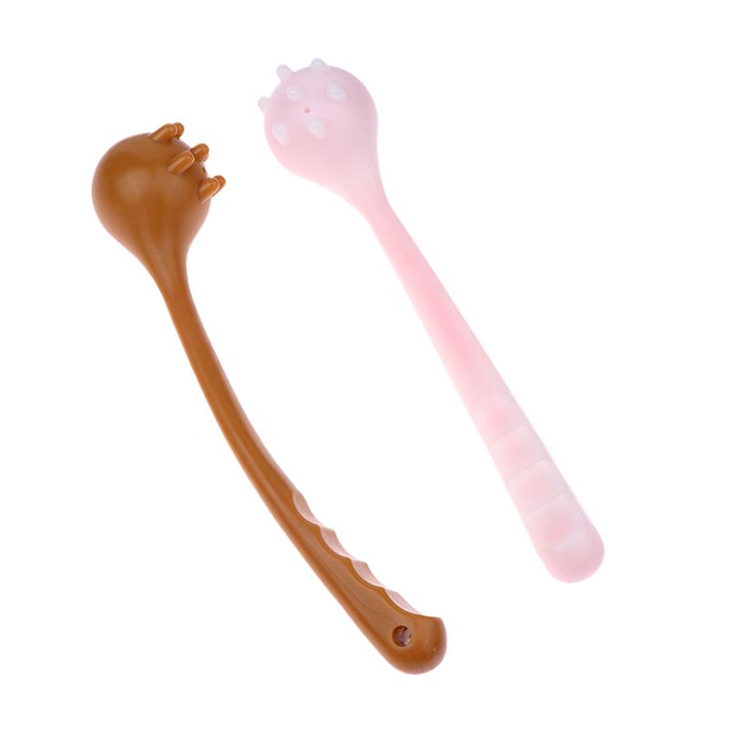 1 Pcs Manual Back Massage Hammer Tool, Silicone Long Handheld Hammer For Body Legs Arms Back Knock Scratcher For Home Office Gym