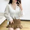 Summer Outdoor Chiffon Shawl Women's Short and Versatile Shoulder and Sun Protection Cardigan Top