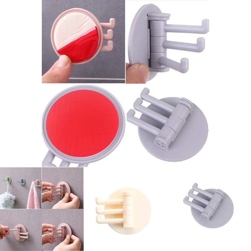 Versatile Rotatable Seamless Adhesive Hook Ideal For Kitchen Towel Wall Hanger Organization