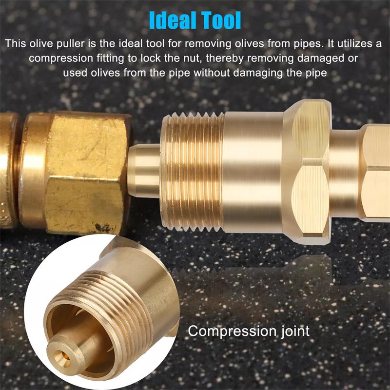15 mm 22 mm Stahovák na odstraňování oliv Nástroj na demontáž Pevná mosazná měděná trubková armatura pro Npt 1/2 palcové Npt 3/4 palcové trubky Autopříslušenství