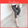 Comfortable Womens Summer Cropped Trousers Featuring Slim Fit And Elastic Waist In Highquality Modal Fabric