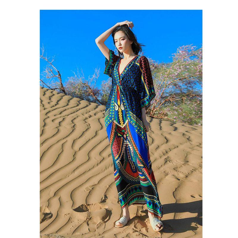 

Женская одежда Лицзян Юньнань Национальный стиль Синьцзянское платье Color 2XL