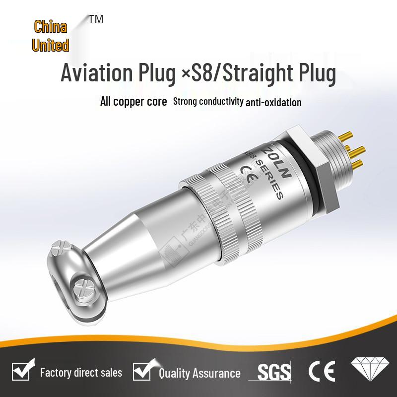 Zhonglian XS8 Quick-Connect Moisture & Dust-Proof Aviation Communication Connector