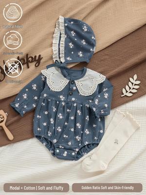 Infant Girl's Early Spring/Autumn Bodysuit Set - 100 Days Princess Style