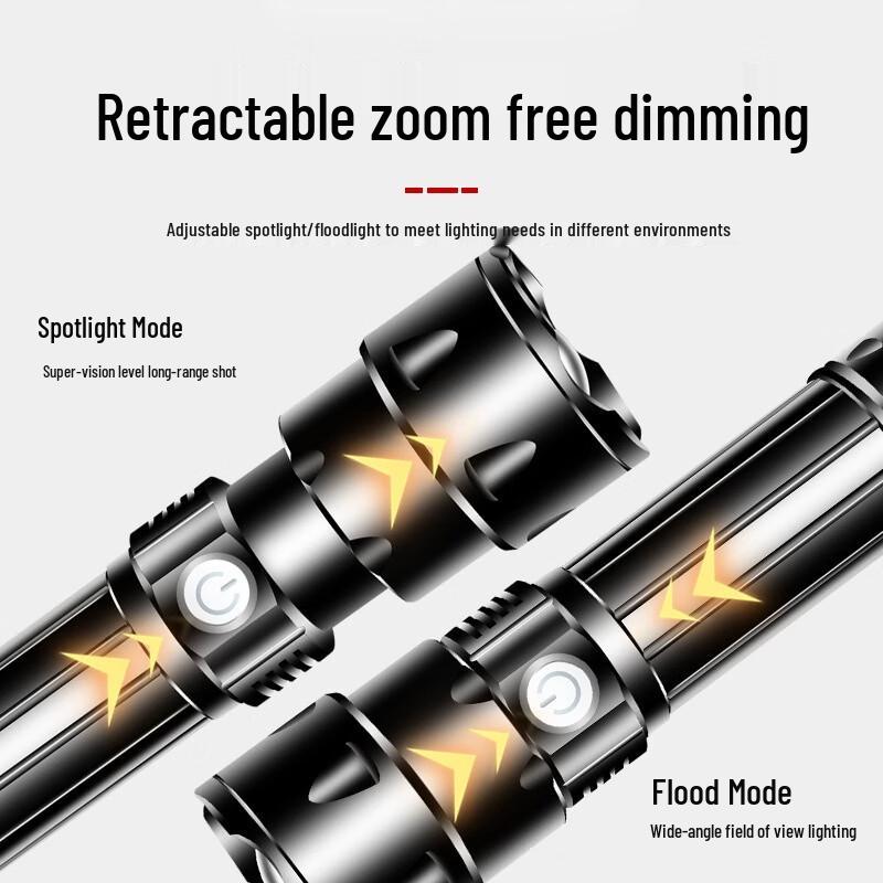 WGP High-Power Zoom LED Flashlight