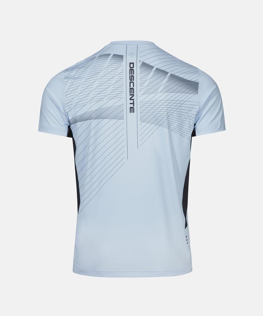 DESCENTE White Graphic Short Sleeve T-Shirt Sky Blue (Sp321Tts74)