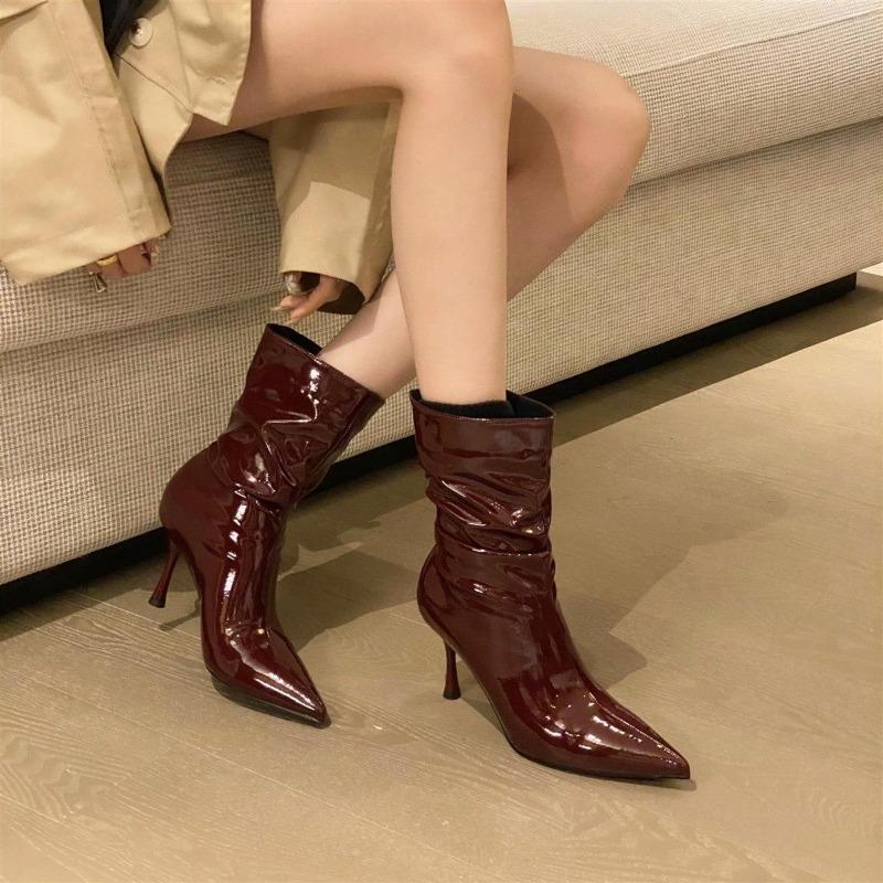 New Ankle Boots for Women In , Fashionable High-heeled Ankle Boots for Autumn and Winter, Comfortable and Sexy Women's Shoes