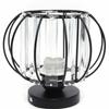 Modern Crystal Flush Mount Ceiling Light with Clear Prisms, 20W E27 Hallway Chandelier for Indoor Lighting