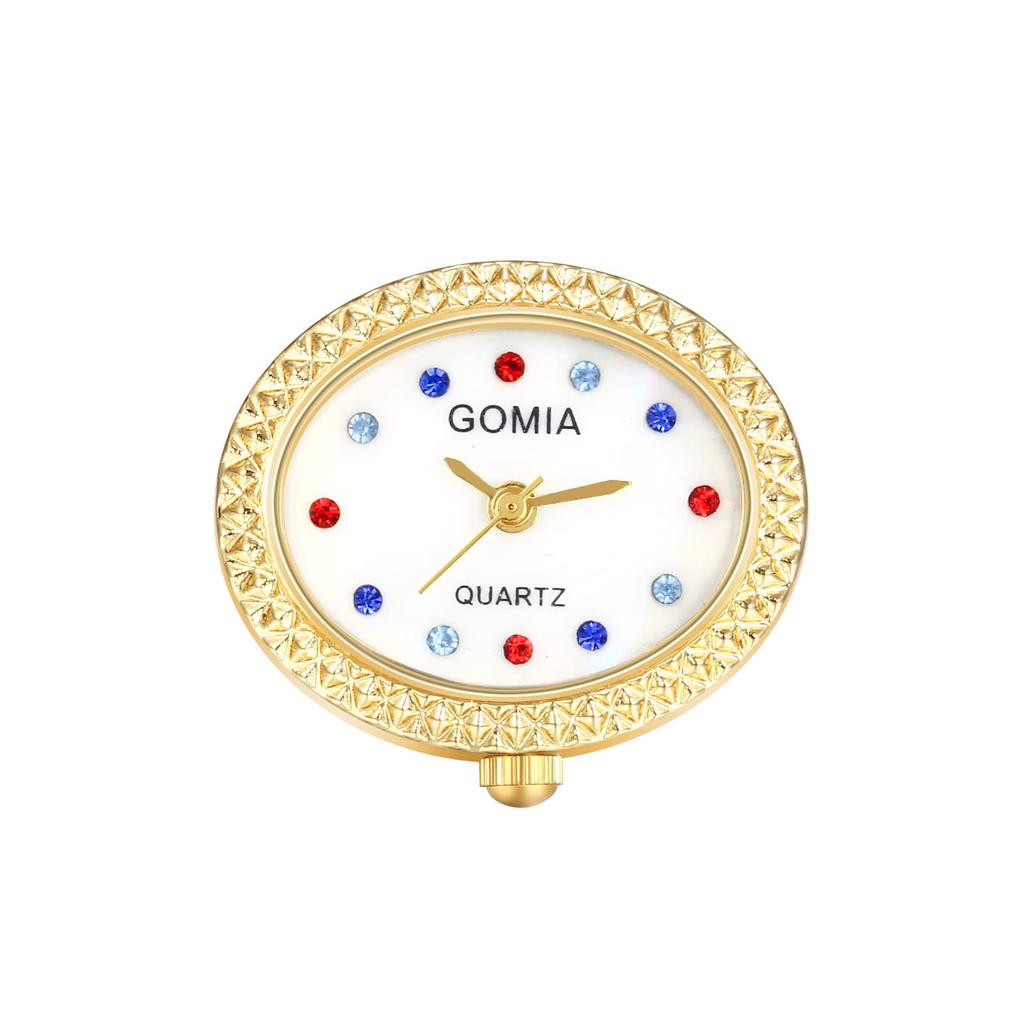 Ring Women Free Size Watch Analog Waterproof Fashion Accessory Gold